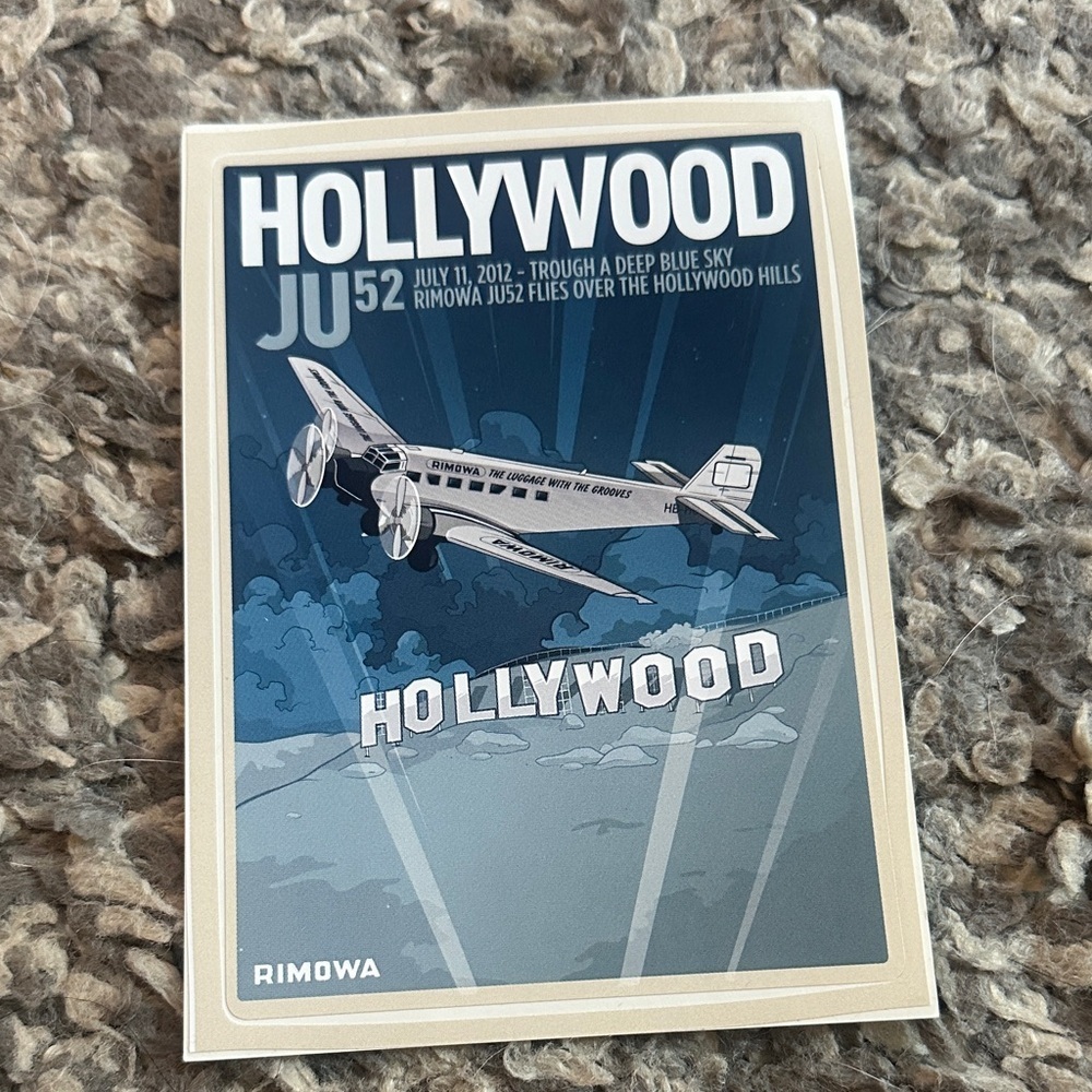 RIMOWA Hollywood JU52 Poster - Blue and White